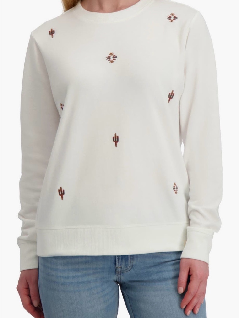 Lucky Brand White Sweatshirt